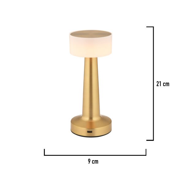 Retus Eskitme Şarjlı Dokunmatik Dim Edilebilir 3 Renkli Masa Lambası 2000ma Pil Gücü Ile 7 Saat