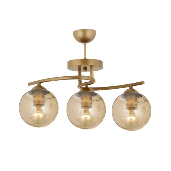 Elite 3Lü Eskitme Bal Camlı Modern Mutfak Yatak odası Salon Avize