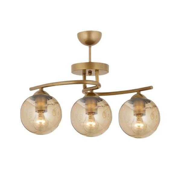 Elite 3Lü Eskitme Bal Camlı Modern Mutfak Yatak odası Salon Avize