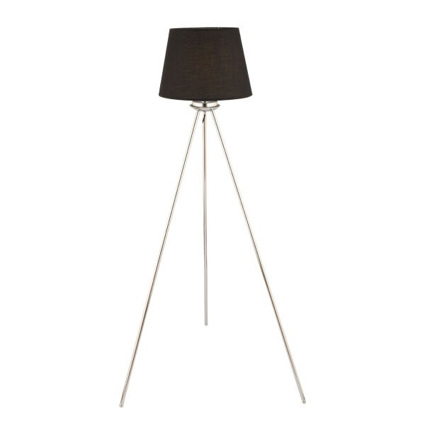 Epona Siyah Şapkalı Krom Modern Dekoratif Salon Lambader