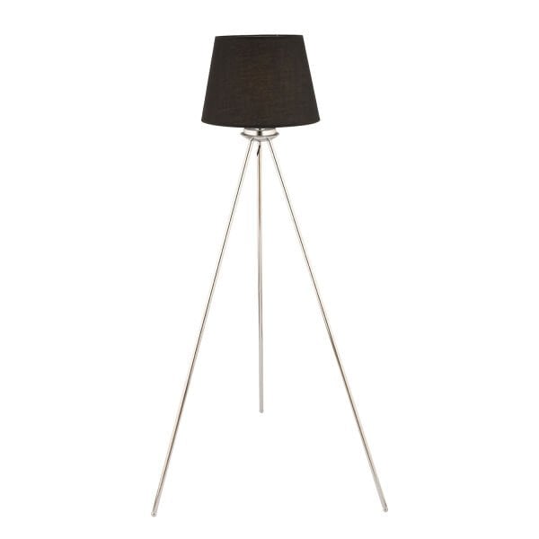 Epona Siyah Şapkalı Krom Modern Dekoratif Salon Lambader