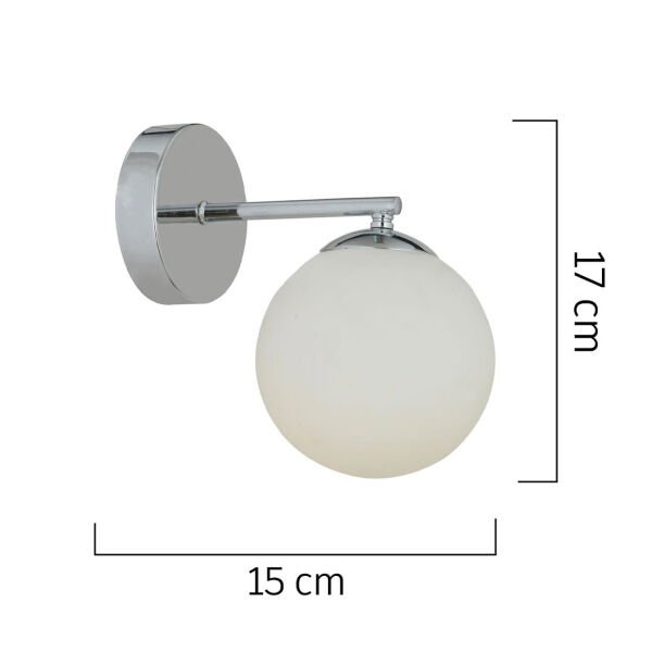 Elvin Krom Kaplama 2'li Aplik Seti Yatak Odası-Yatak başı,Cafe,Restoran için Duvar Lambası