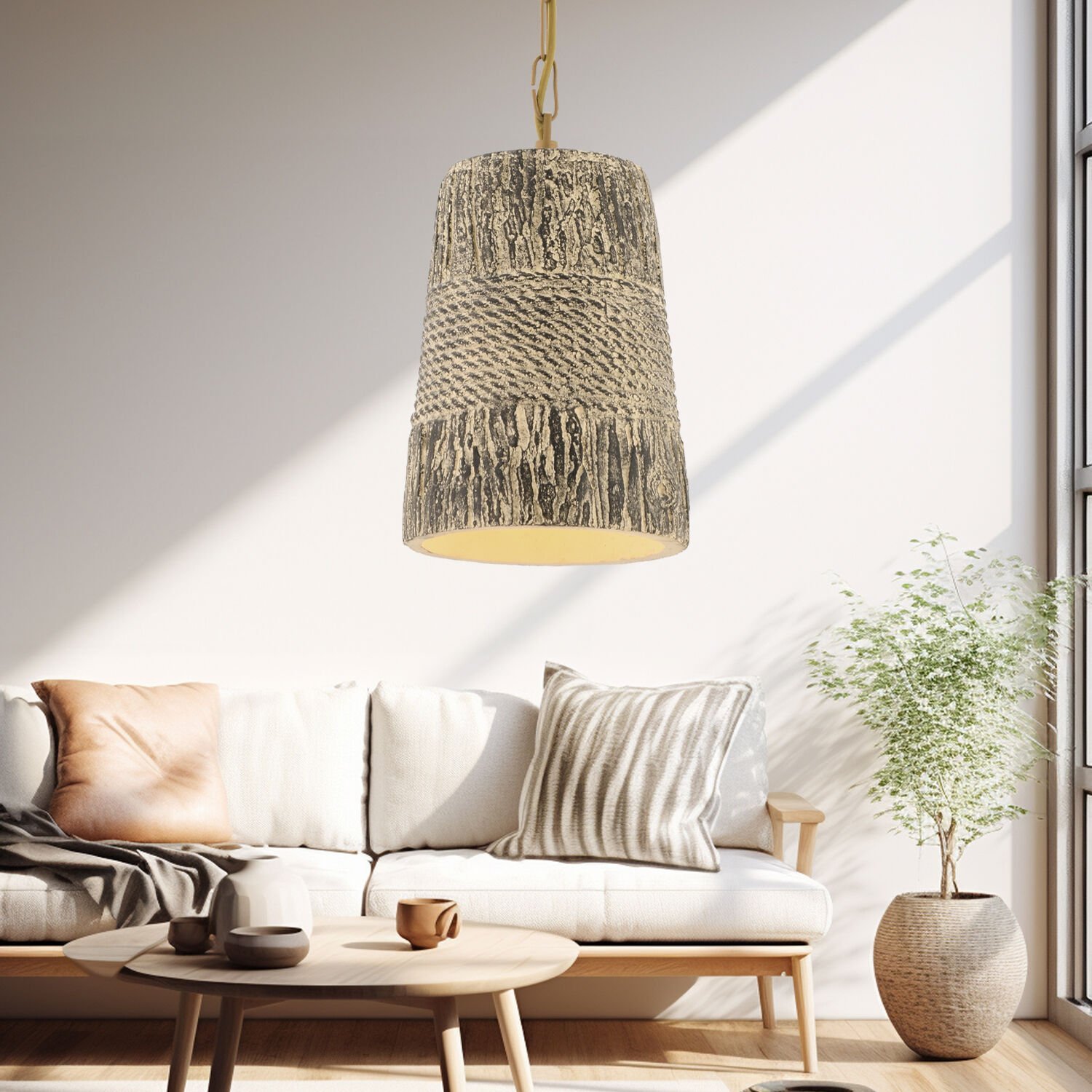 Pavle Beton Tekli Tasarım, Retro, Modern Sarkıt Avize