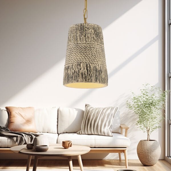 Pavle Beton Tekli Tasarım, Retro, Modern Sarkıt Avize