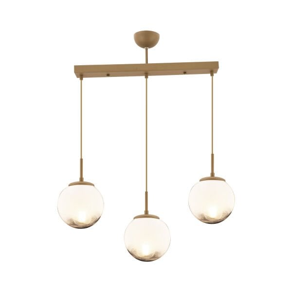 Mirsad 3Lü Sıralı Eskitme Tekli Retro Modern Sarkıt Avize