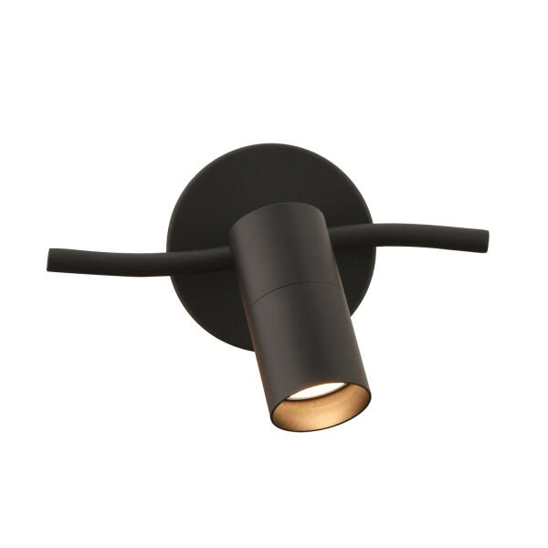 Dusan Siyah Tekli Modern Duvar Lambası Spot Aplik
