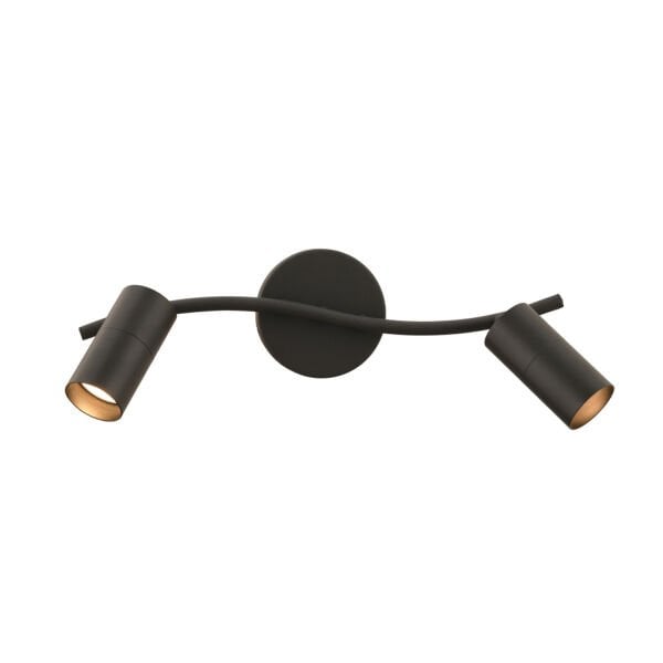 Dusan Siyah 2Li Modern Duvar Lambası Spot Aplik