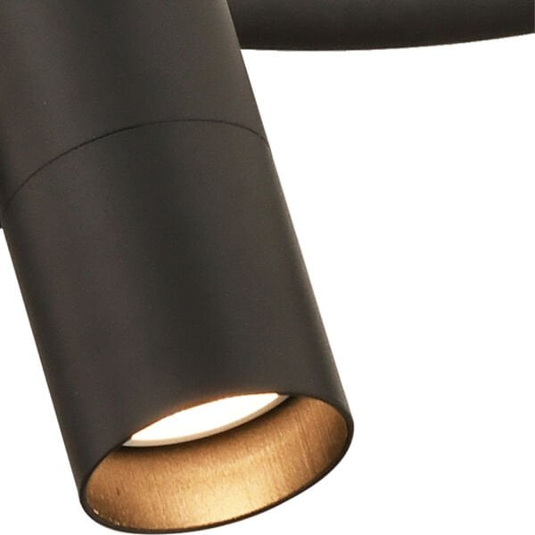 Dusan Siyah 3Lü Modern Duvar Lambası Spot Aplik