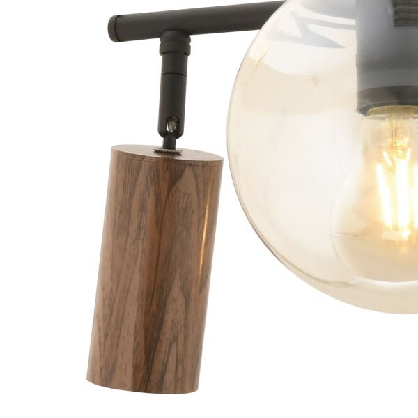 Perla Siyah 4Lü Plafonyer Modern Retro Tasarım Spot Avize