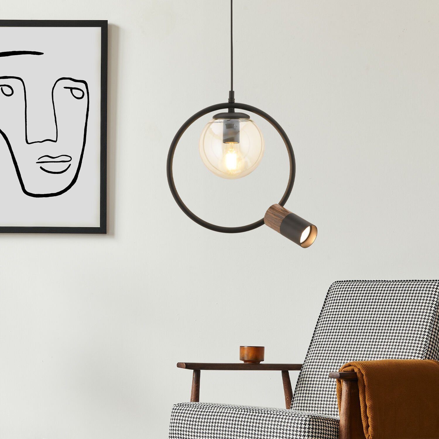 Ayaz Tekli Modern Sarkıt Oturma Odası Salon Sarkıt Avize