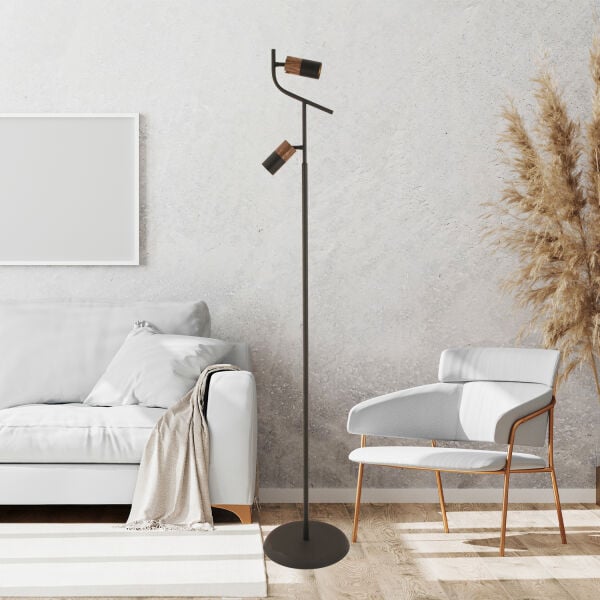 Darin 2Li Modern Spot Başlıklı Modern Oturma Odası Köşe Salon Lambader