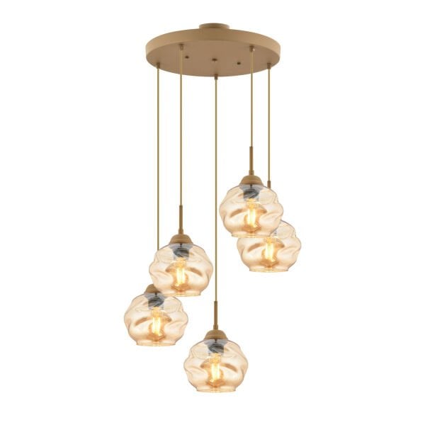 Darko 5Li Yuvarlak Eskitme Modern Sarkıt Oturma Odası Salon Sarkıt Avize