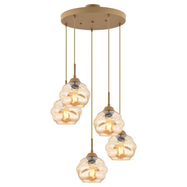 Darko 5Li Yuvarlak Eskitme Modern Sarkıt Oturma Odası Salon Sarkıt Avize