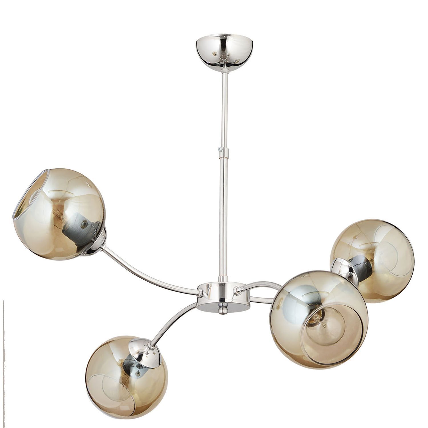 Ecvet 4Lü Krom Modern Oturma Odası Yatak odası Salon Avize