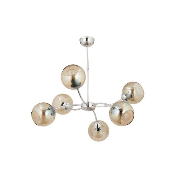 Ecvet 6Lı Krom Modern Oturma Odası Yatak odası Salon Avize