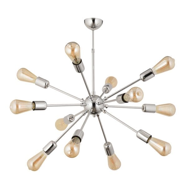 Satürn 12Li Krom Modern Genç Odası Yatak Odası Mutfak Salon Avize