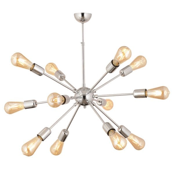 Satürn 12Li Krom Modern Genç Odası Yatak Odası Mutfak Salon Avize