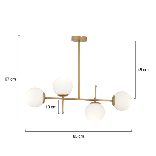 Günay 4Lü Eskitme Modern Mutfak Yemek Masası Üstü Yatak odası Salon Avize