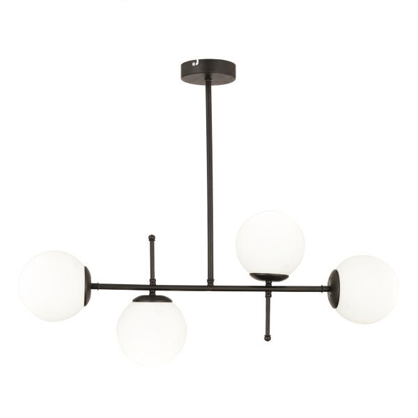 Günay 4Lü Siyah Modern Mutfak Yemek Masası Üstü Yatak odası Salon Avize