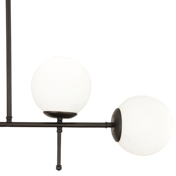 Günay 4Lü Siyah Modern Mutfak Yemek Masası Üstü Yatak odası Salon Avize