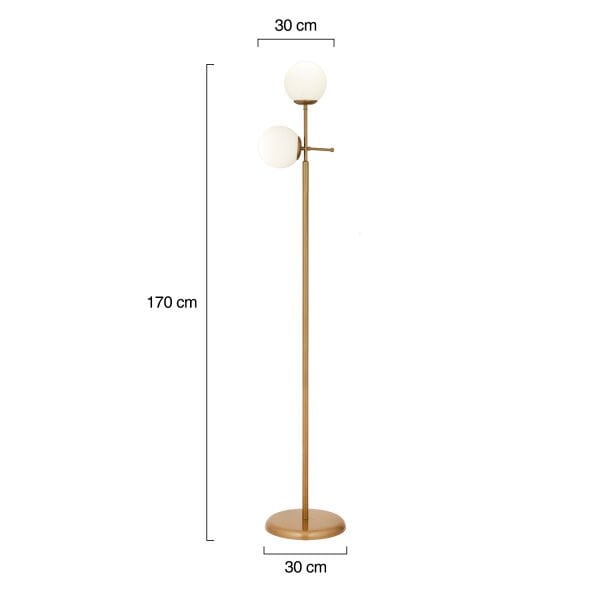 Günay 2li Eskitme Beyaz Camlı Modern Dekoratif Tasarım Oturma Odası-Salon Lambader