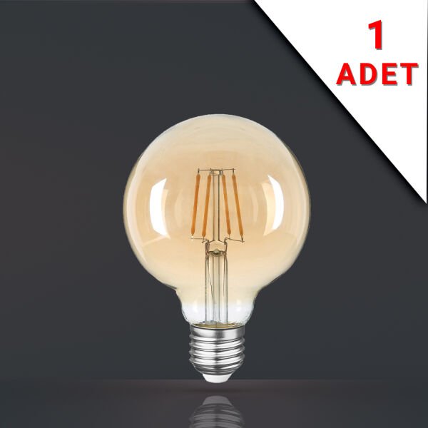 LED FİLAMANLI E27 RUSTİK AMPUL 8 WATT 2500k GÜN IŞIĞI G95