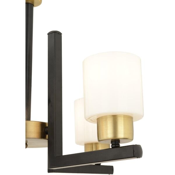 Torqu 4 Lü Eskitme Siyah Modern Yatak Odası Mutfak Oturma Odası Salon Avize