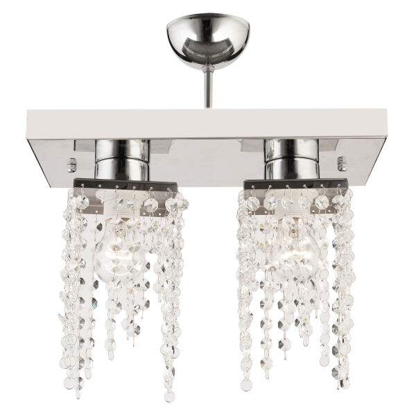 Nikola 2Li Krom  Kristalli, Taşlı Modern Tasarım Yatak Odası Kristal Salon Avize