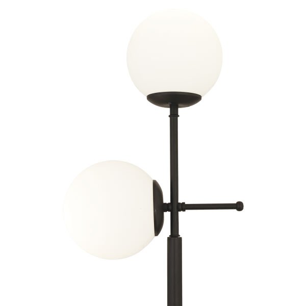 Günay 2li Siyah Beyaz Camlı Modern Dekoratif Tasarım Oturma Odası-Salon Lambader