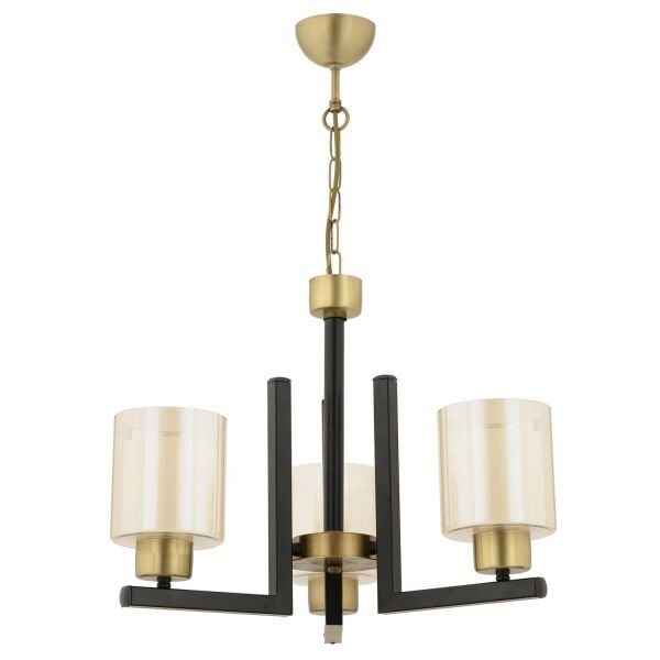 Tisse 3 Lü Eskitme Siyah Modern Yatak Odası Mutfak Oturma Odası Salon Avize