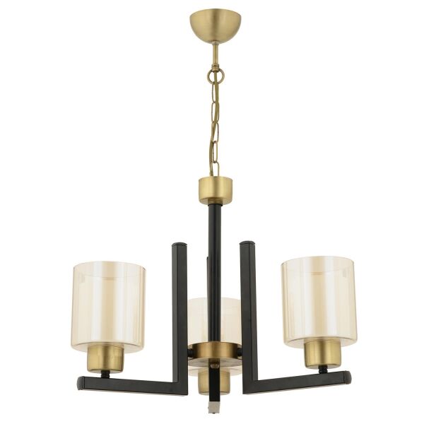 Tisse 3 Lü Eskitme Siyah Modern Yatak Odası Mutfak Oturma Odası Salon Avize