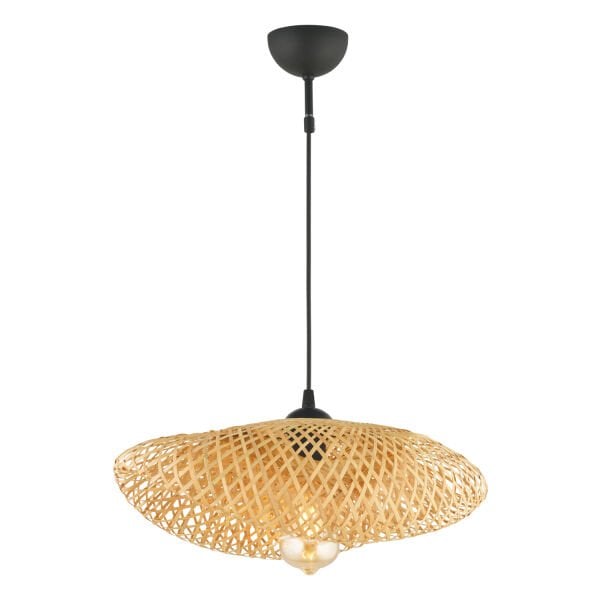 Edna Tekli Rattan Modern Tasarım Oturma Odası Avize