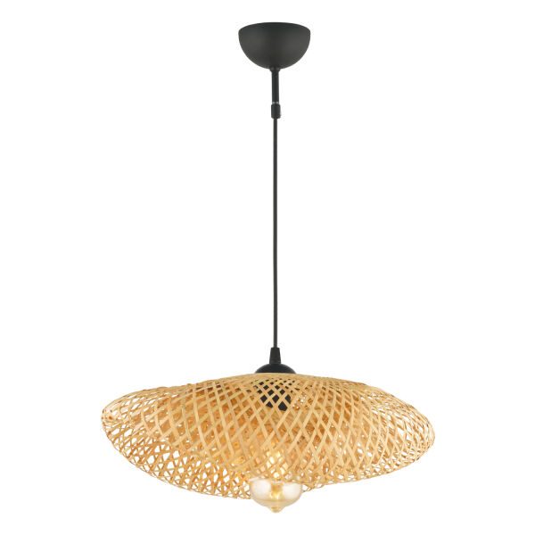 Edna Tekli Rattan Modern Tasarım Oturma Odası Avize