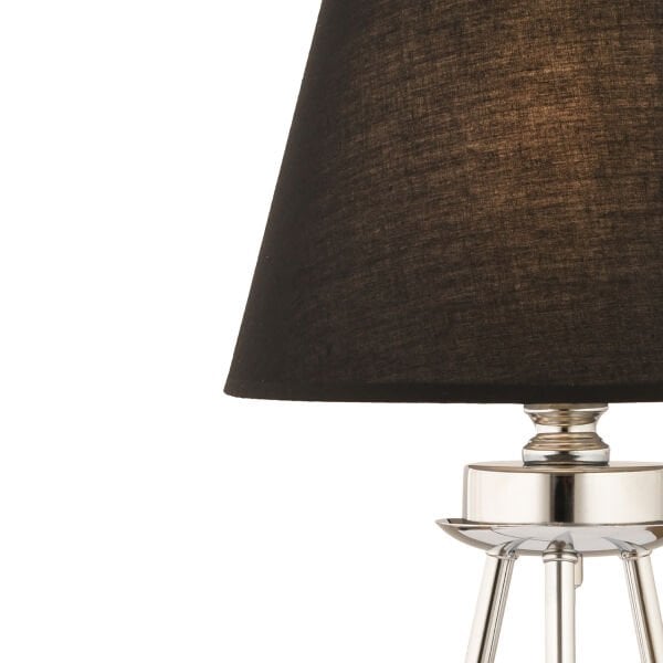 Epona Siyah Şapkalı Krom Modern Dekoratif Salon Abajur