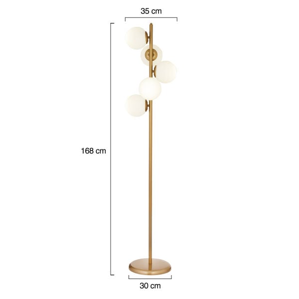 Uzel 5Li Eskitme Modern Tasarım Metal Lambader