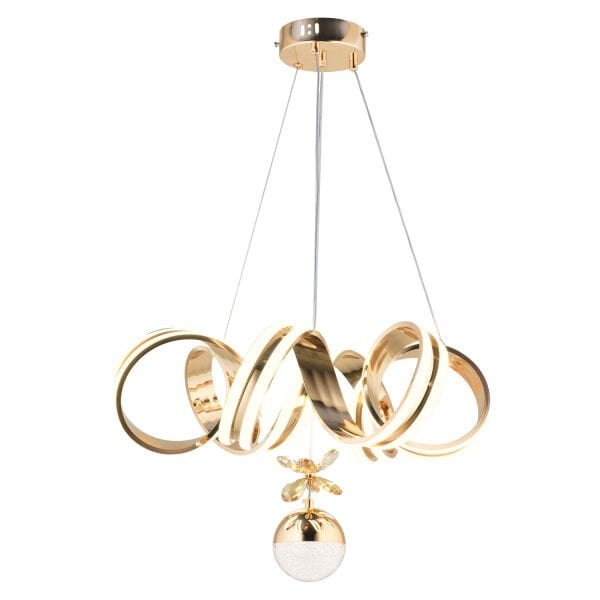 Amott Gold 3 Renkli 150 Watt Kristal Ledli Kelebek Led Top Avize Modern Oturma Odası Salon Sarkıt Avize