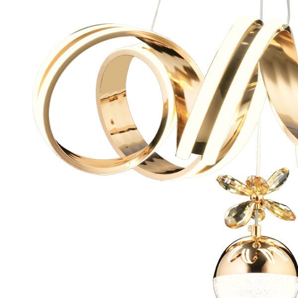 Amott Gold 3 Renkli 150 Watt Kristal Ledli Kelebek Led Top Avize Modern Oturma Odası Salon Sarkıt Avize