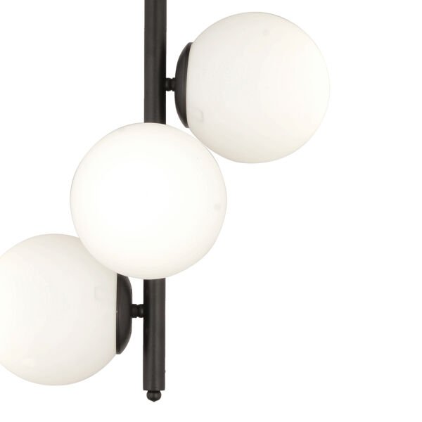 Uzel 3Lü Siyah Modern Mutfak Yatak odası Retro Salon Avize