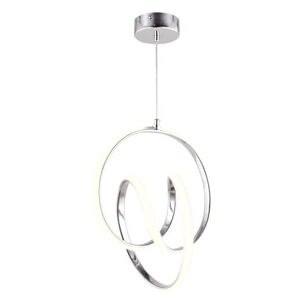 Ruby Krom 3 Renkli 48 Watt Kristal Ledli Modern Oturma Odası Salon Sarkıt Avize