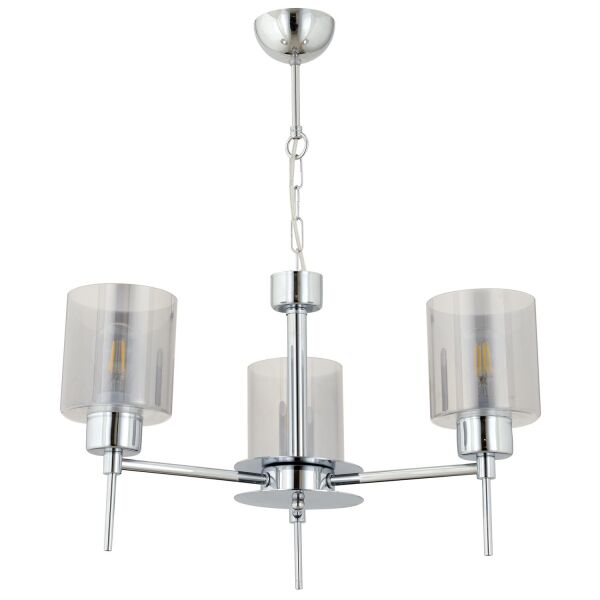 Cemre 3'Lü Krom Modern Yatak Odası Mutfak Oturma Odası Salon Sarkıt Avize