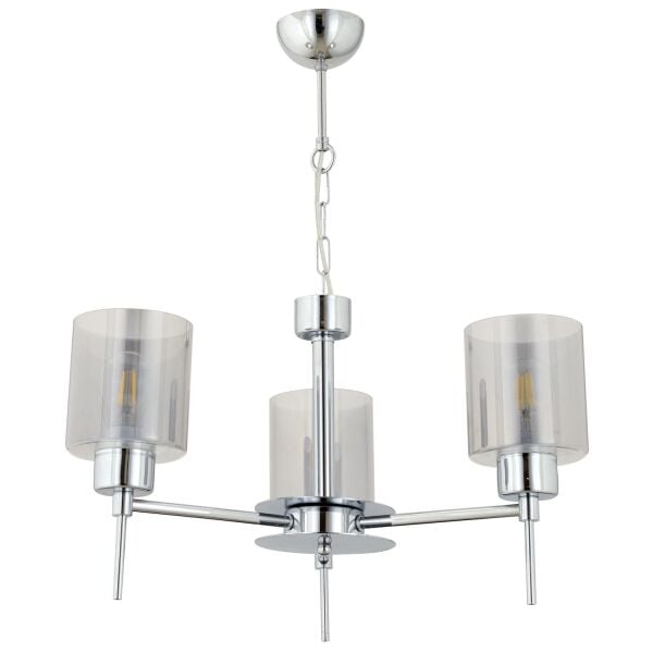 Cemre 3'Lü Krom Modern Yatak Odası Mutfak Oturma Odası Salon Sarkıt Avize