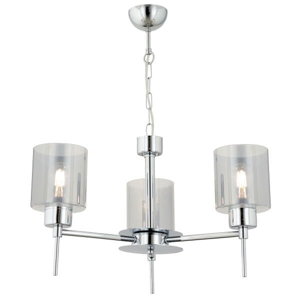 Cemre 3'Lü Krom Modern Yatak Odası Mutfak Oturma Odası Salon Sarkıt Avize