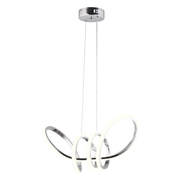 Jayla Krom 3 Renkli 61 Watt Kristal Ledli Modern Oturma Odası Salon Sarkıt Avize