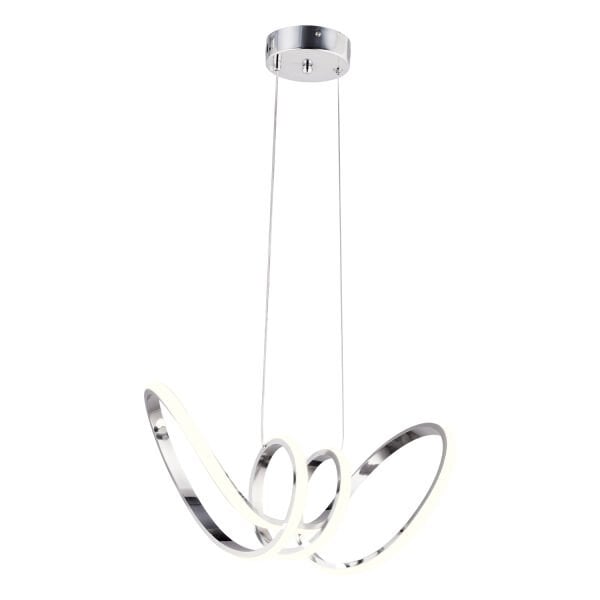 Jayla Krom 3 Renkli 61 Watt Kristal Ledli Modern Oturma Odası Salon Sarkıt Avize