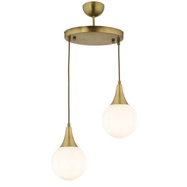 Damla 2 Li Yuvarlak Eskitme Modern Sarkıt Mutfak Oturma Odası Salon Sarkıt Avize