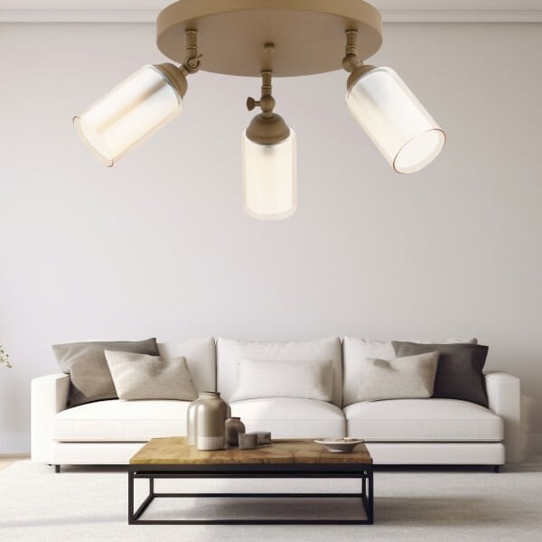 Julia 3'lü Eskitme Plafonyer Modern Oturma Odası, Koridor Salon Avize