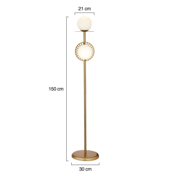 Rakes Eskitme Beyaz Camlı Modern Tasarım Metal Lambader