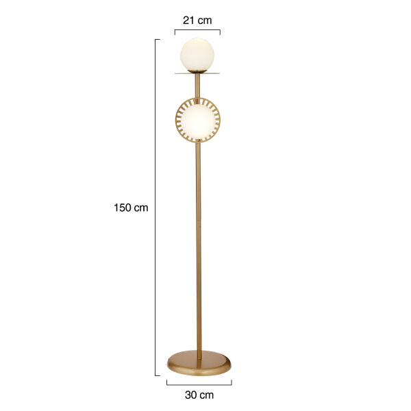 Rakes Eskitme Beyaz Camlı Modern Tasarım Metal Lambader