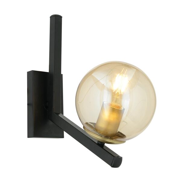 Mikel Siyah Eskitme Duvar Lambası Yatak Odası-Yatak Başı-Banyo İçin Modern Aplik