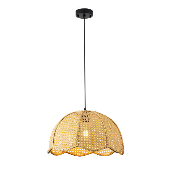 Alvise Tekli Hazeran Model Rattan Modern Tasarım Oturma Odası Avize
